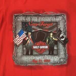 Harley Davidson Memorial Day Weekend 2012 T-Shirt Medium Fairfax, VA Graphic Tee
